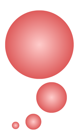 red bubble design